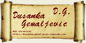 Dušanka Gemaljević vizit kartica